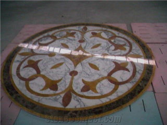 Waterjet Medallion Pattern for Flooring, Palladio Granite Medallion