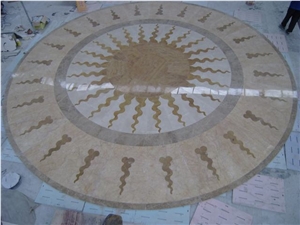 Waterjet Medallion Pattern for Flooring, Palladio Granite Medallion