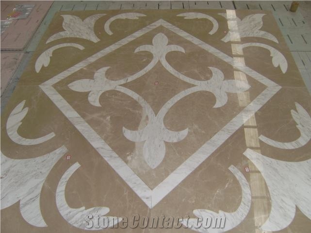 Waterjet Medallion Pattern for Flooring, Palladio Granite Medallion
