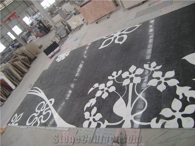 Waterjet Medallion Pattern for Flooring, Palladio Granite Medallion