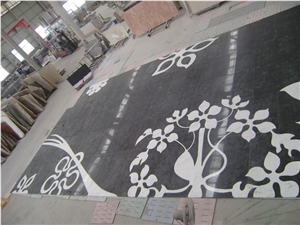 Waterjet Medallion Pattern for Flooring, Palladio Granite Medallion