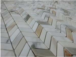 Bianco Carrera White Marble Hexagon Mosaic Tile Honed