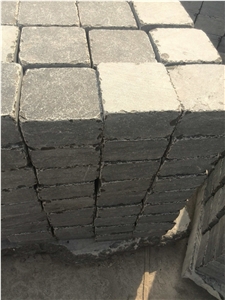 Blue Stone Antique Cube , Tumbled Cobble Stone