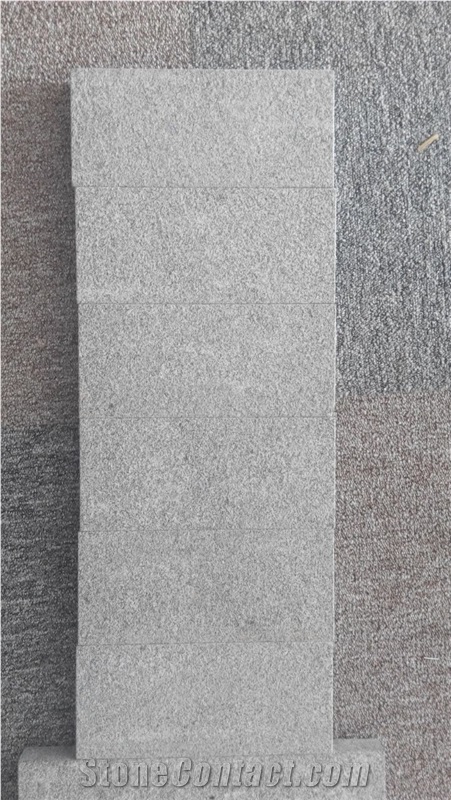 G370b Dark Grey Granite, Flamed Tiles