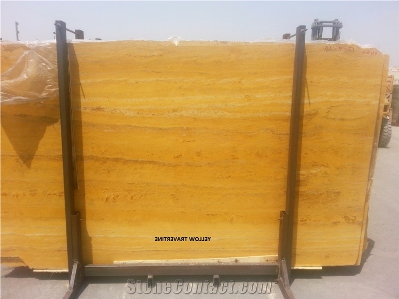 Yellow Travertine Slabs
