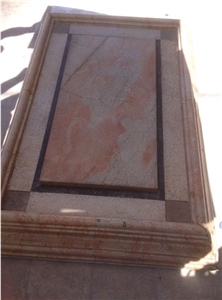Jerusalem Rose Limestone Tombstone & Monument