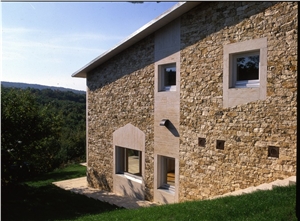 Travertin Mediterran Beige Stone Building & Walling, Wall Cladding, Veneer Stone