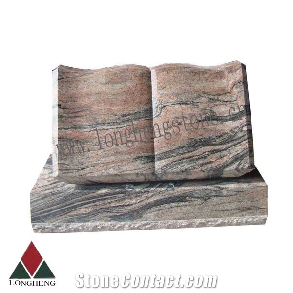 China Shanxi Black Granite Book Shaped Monuments