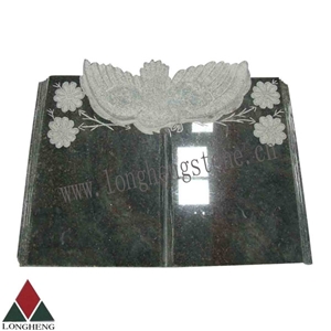 China Shanxi Black Granite Book Shaped Monuments