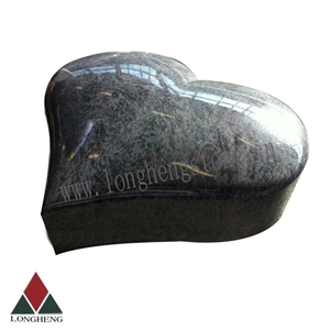 China Viscont White Granite Heart Tombstones