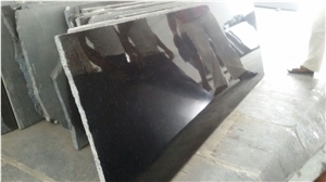 Absolute Black Granite Slabs, India Black Granite