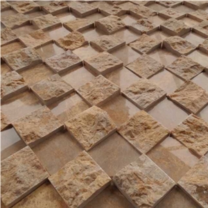 Wellest Golden Emperador Marble Mosaic, China Yellow Marble
