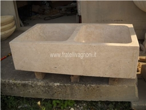 Travertino Romano Classico Solid Farm Sink 90cm