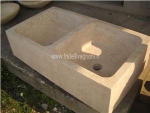 Travertino Romano Classico Solid Farm Sink 90cm