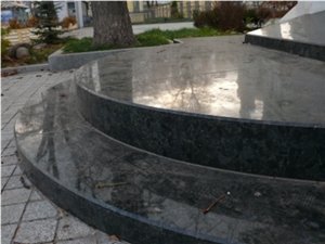 Steps from Labrodorite Black Granite Steps