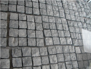 Black Granite Cubes, Paving Stone