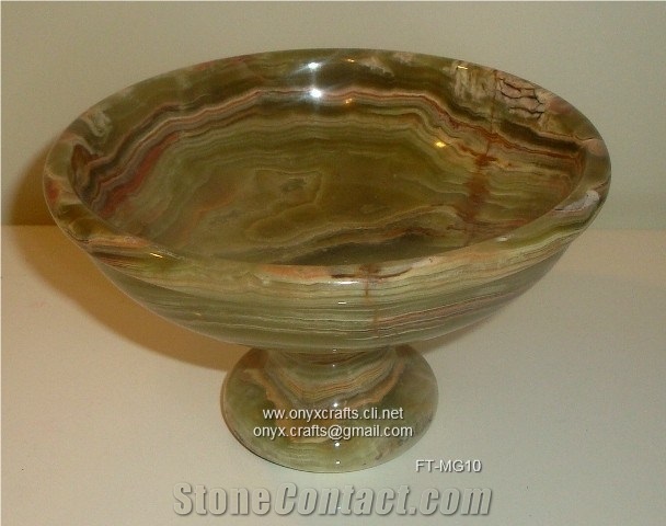 Green Onyx Fruit Dish