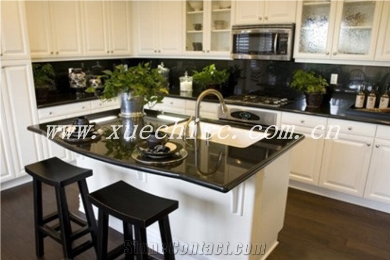Cheap Prices Shanxi Black Granite Solid Surface Countertops