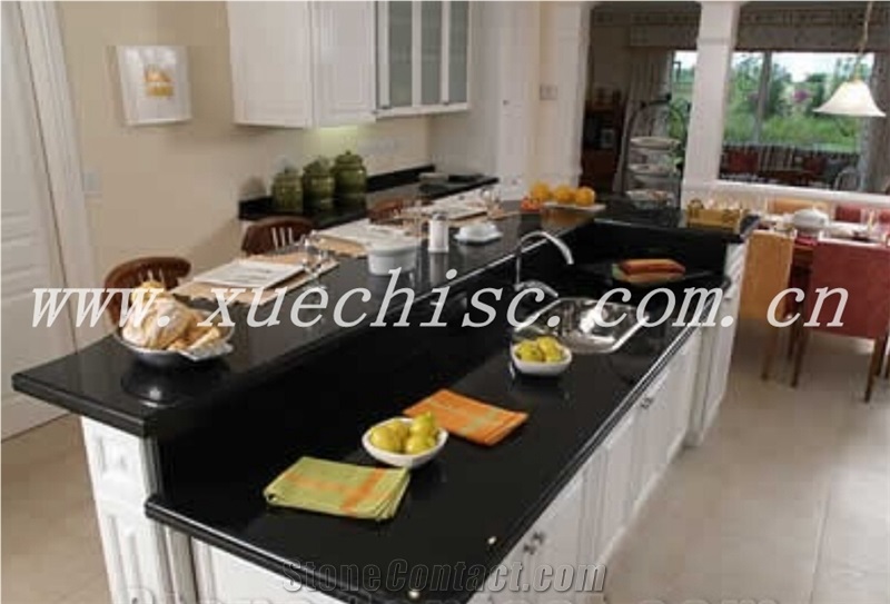 Cheap Prices Shanxi Black Granite Solid Surface Countertops