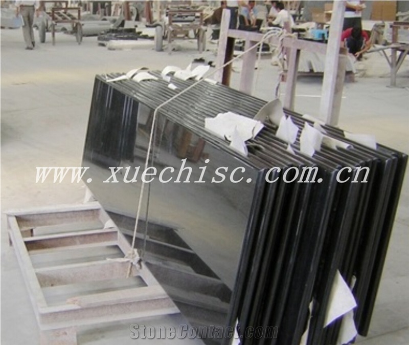 Cheap Prices Shanxi Black Granite Solid Surface Countertops