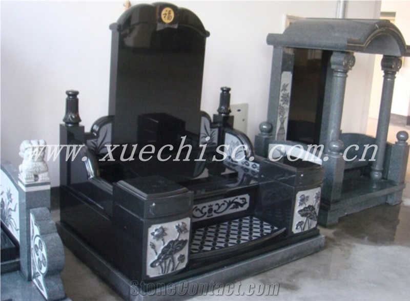 China 2014 the Most Popular Graveyard Stones Granite Asian Style Tombstones