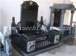 China 2014 the Most Popular Graveyard Stones Granite Asian Style Tombstones