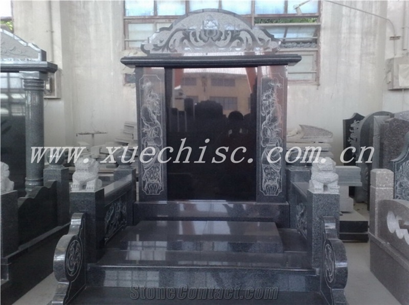 China 2014 the Most Popular Graveyard Stones Granite Asian Style Tombstones
