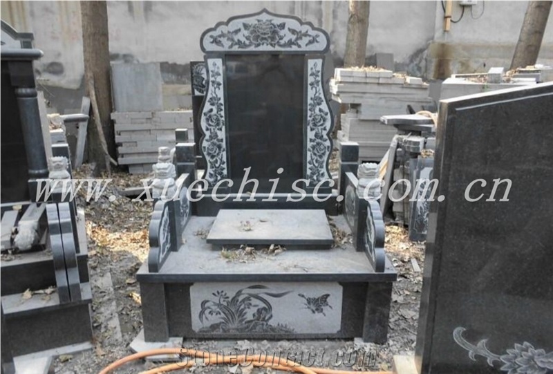 China 2014 the Most Popular Graveyard Stones Granite Asian Style Tombstones