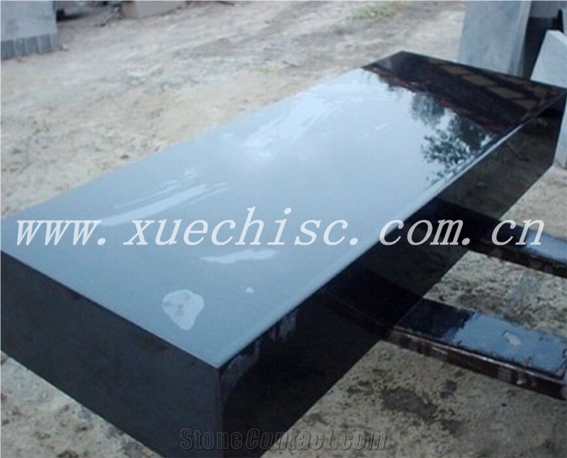 china absolute black granite monument stone 