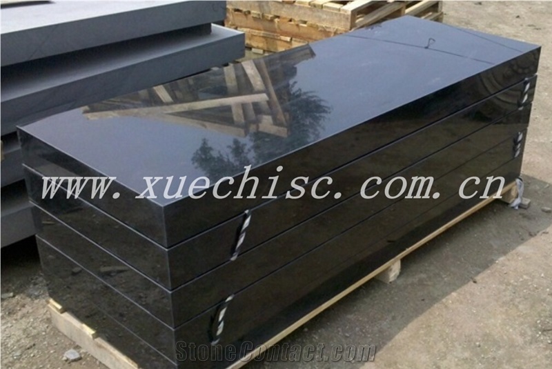 China Hebei Black Granite Tombstone for Sale