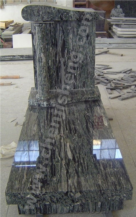 Customized Upright Monuments Granite Monuments Engraved Tombstones With Free Design
