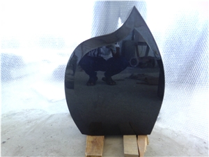 Black Monument Of Head Stone, Black Granite Monument & Tombstone