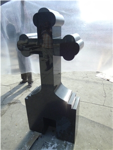Black Monument Of Head Stone, Black Granite Monument & Tombstone