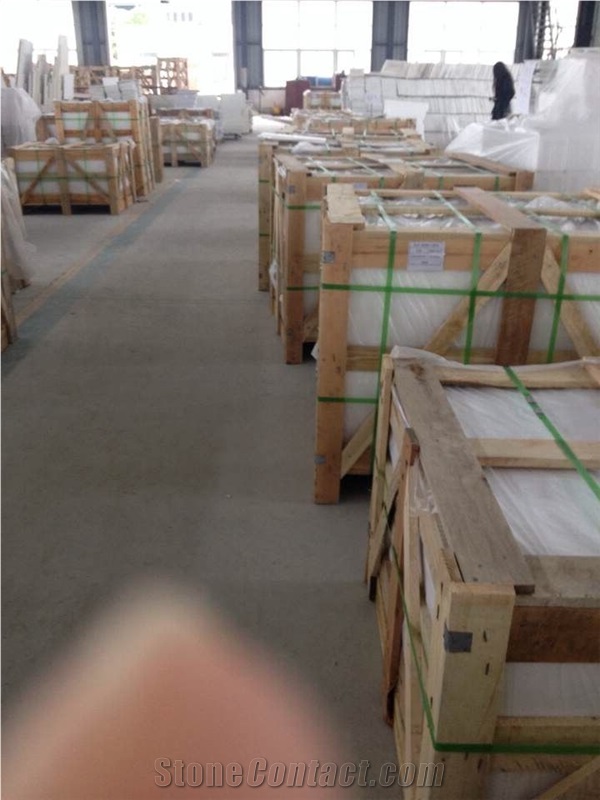 Golden Silk White Marble Slabs & Tiles