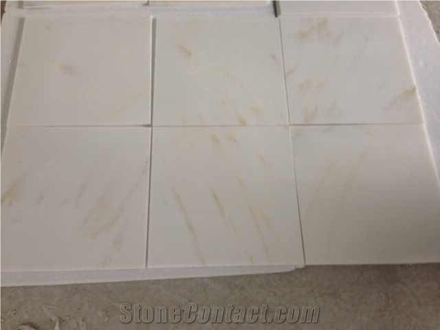 Golden Silk White Marble Slabs & Tiles