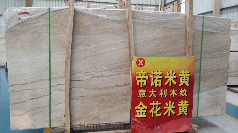 Daino Cream Slabs & Tiles, Italy Beige Marble