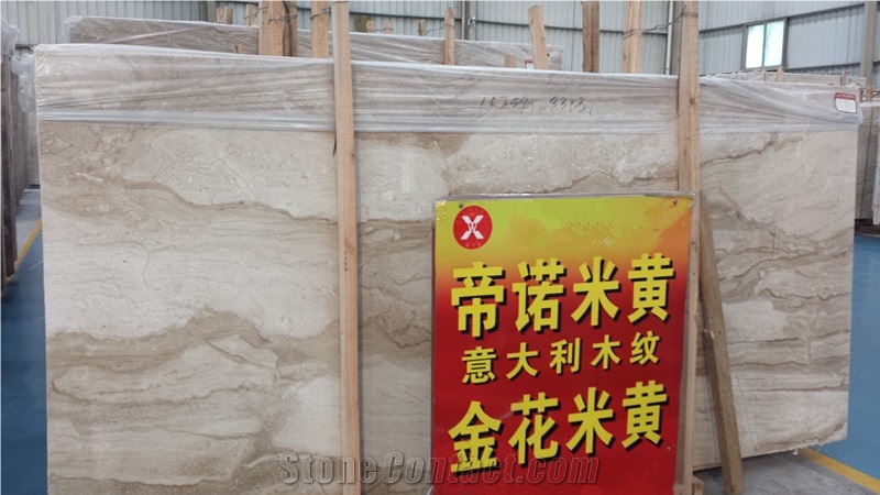 Daino Cream Slabs & Tiles, Italy Beige Marble
