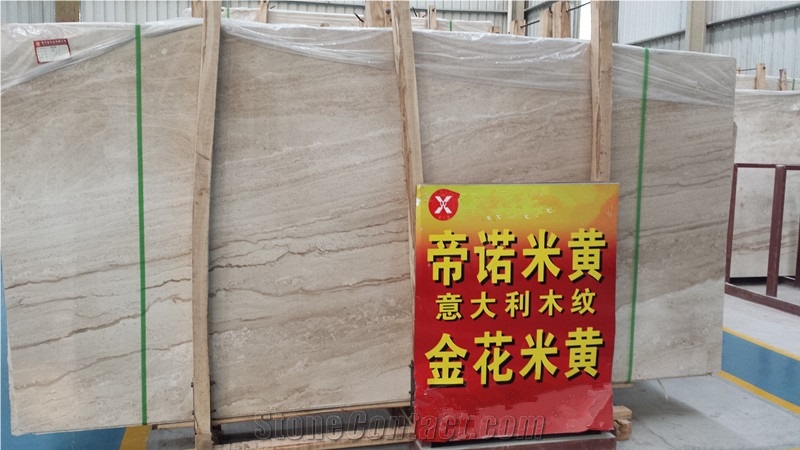 Daino Cream Slabs & Tiles, Italy Beige Marble
