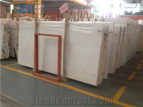 Red Line White Jade Slabs & Tiles, Red Line White Marble Slabs & Tiles