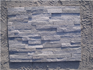 China Grey Quartzite Cultured Stone Veneers, Ledgestone Wall Cladding, Quartzite Stacked Stone for Walling