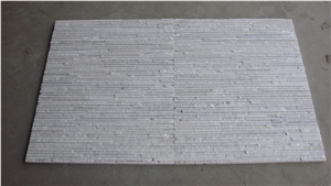 China Snow White Quartzite Cultured Stone Wall Tile, Ledge Stone Wall Veneers,Quartzite Drain Board Wall Cladding