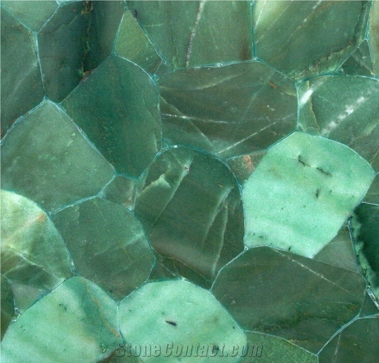 Translucent Green Aventurine Slab, Semiprecious Stone