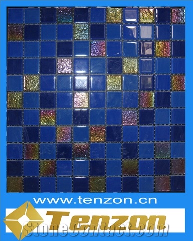 Best Sell Glass Mosaic Tiles, Golden Cobra Marble Glass Mosaic