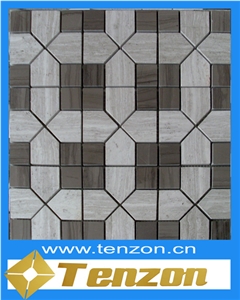 Diamond Series Mosaic, Breche De Benou Marble Mosaic
