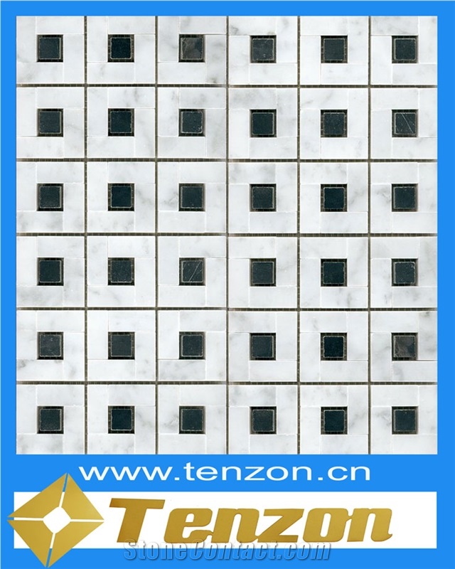 Diamond Series Mosaic, Breche De Benou Marble Mosaic