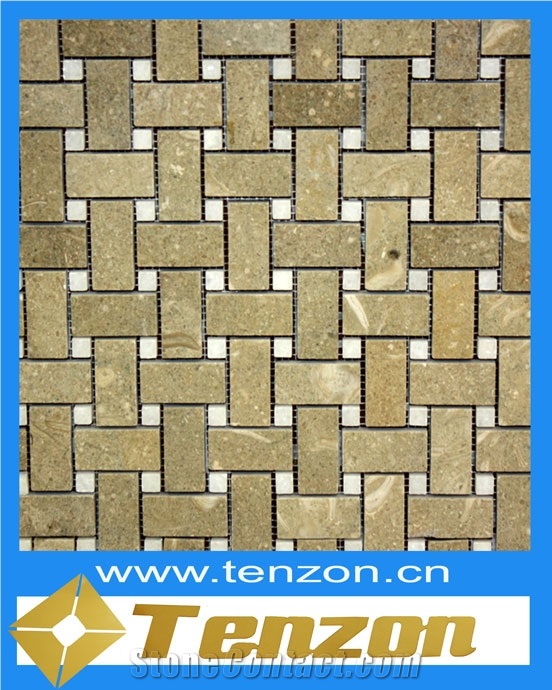 Hot Sell Brick Mosaic, Royal Yellow Marble Brick Mosaic