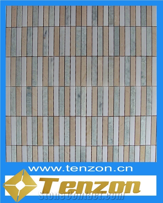 Hot Sell Brick Mosaic, Royal Yellow Marble Brick Mosaic