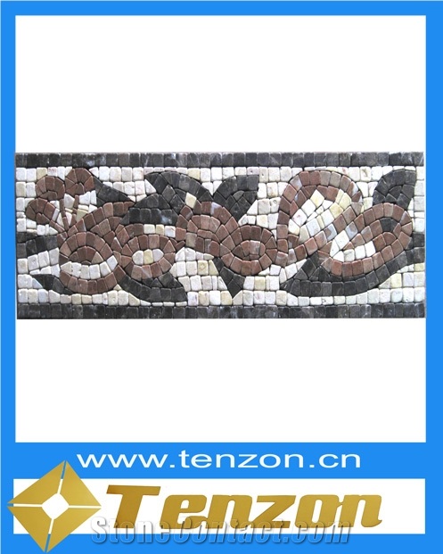Import Stone Mosaic Border
