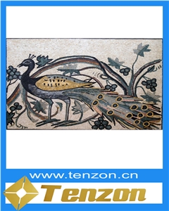 Professional Art Design Marble Art, Veria Naoussa Green Marble Mosaic