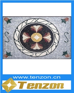 Round Wheel Mosaic Medallion Marble Round Wheel Mosaic Medallion Marble